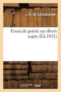 bokomslag Essais de Poesie Sur Divers Sujets