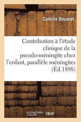 bokomslag Contribution À l'Étude Clinique de la Pseudo-Méningite Chez l'Enfant: Parallèle