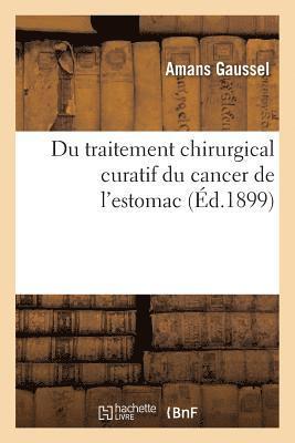 bokomslag Du Traitement Chirurgical Curatif Du Cancer de l'Estomac
