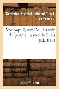 bokomslag Vox Populi, Vox Dei. La Voix Du Peuple, La Voix de Dieu