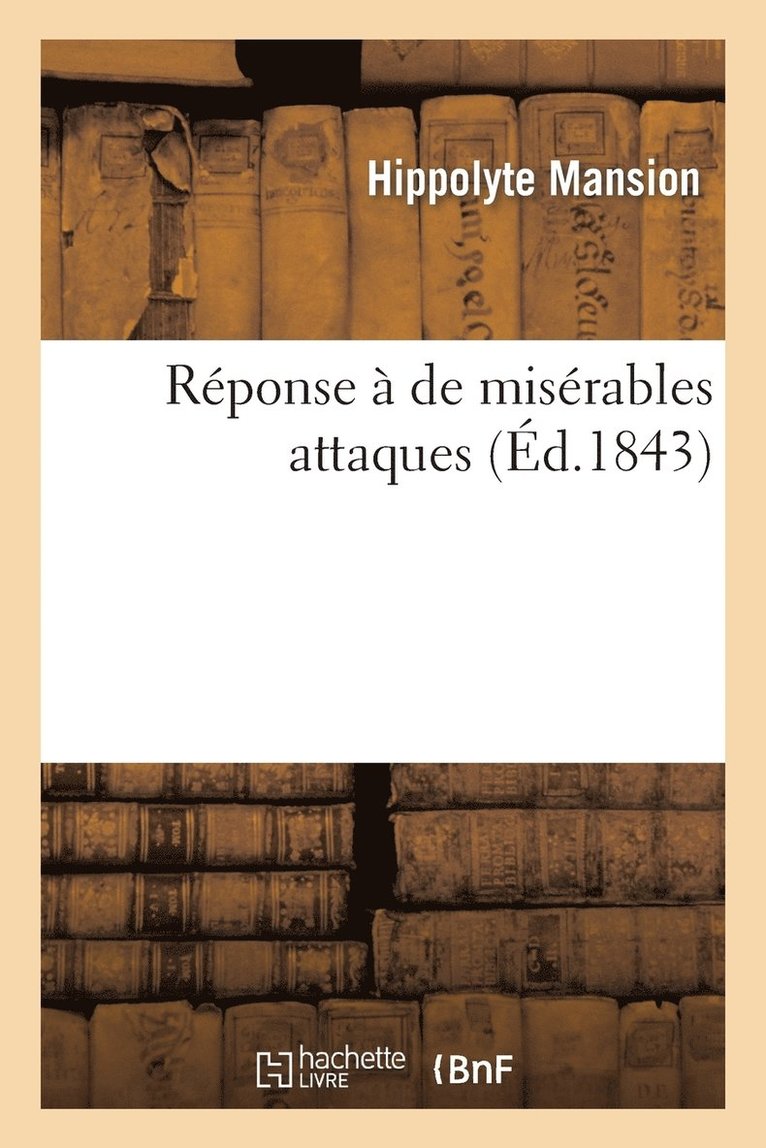 Reponse A de Miserables Attaques 1