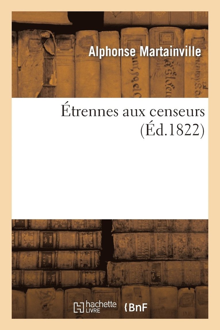 Etrennes Aux Censeurs 1