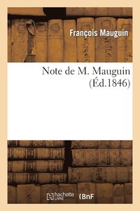 bokomslag Note de M. Mauguin
