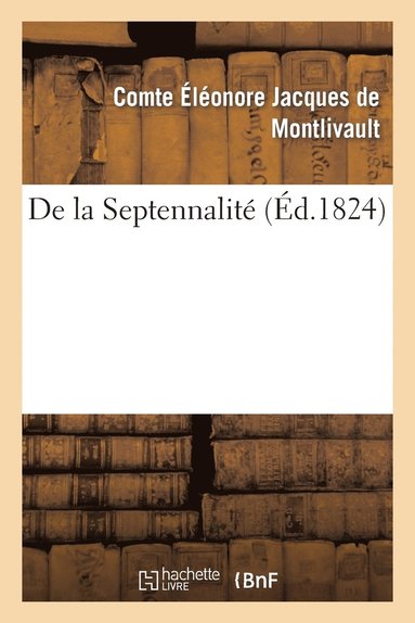 bokomslag de la Septennalité