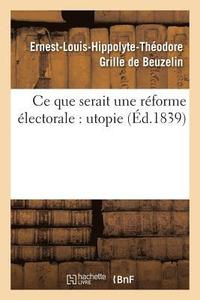 bokomslag Ce Que Serait Une Réforme Électorale: Utopie