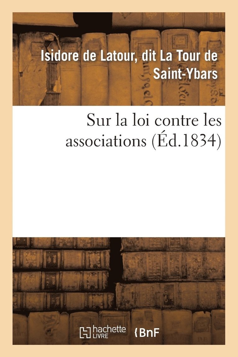 Sur La Loi Contre Les Associations 1