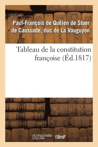 bokomslag Tableau de la Constitution Françoise