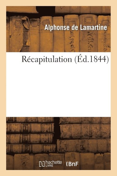 bokomslag Récapitulation