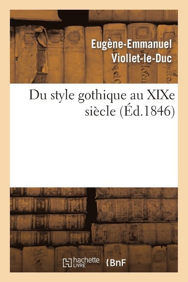 bokomslag Du Style Gothique Au XIXe Sicle