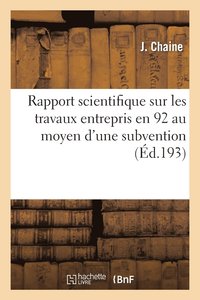 bokomslag Rapport Scientifique Sur Les Travaux Entrepris En 1912