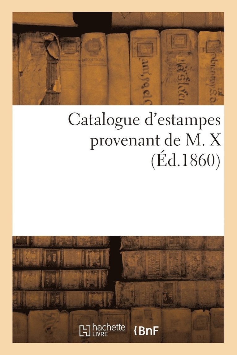 Catalogue d'Estampes 1