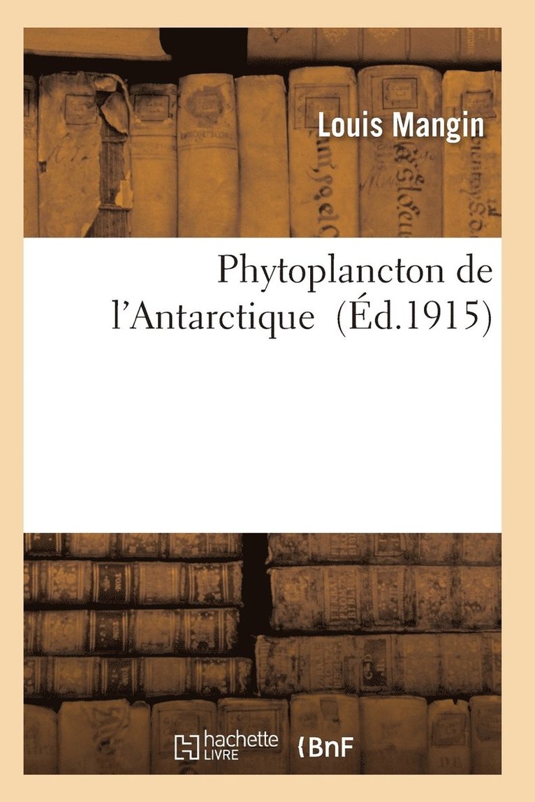 Phytoplancton de l'Antarctique 1