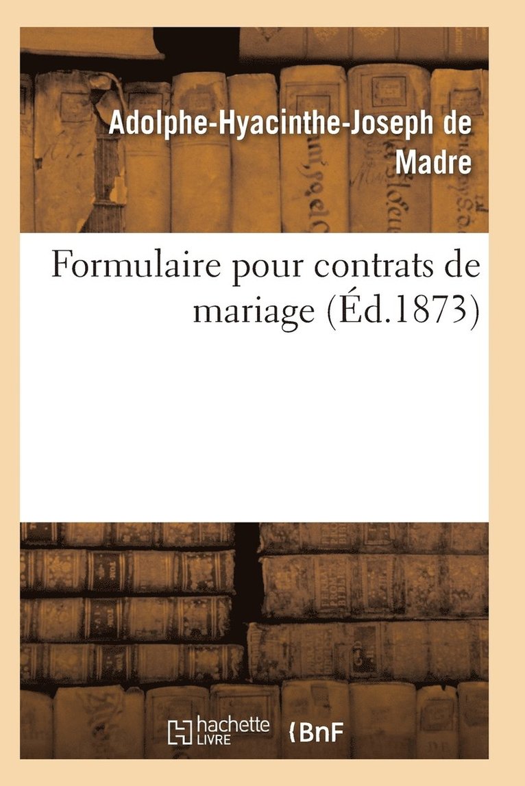 Formulaire Pour Contrats de Mariage 1