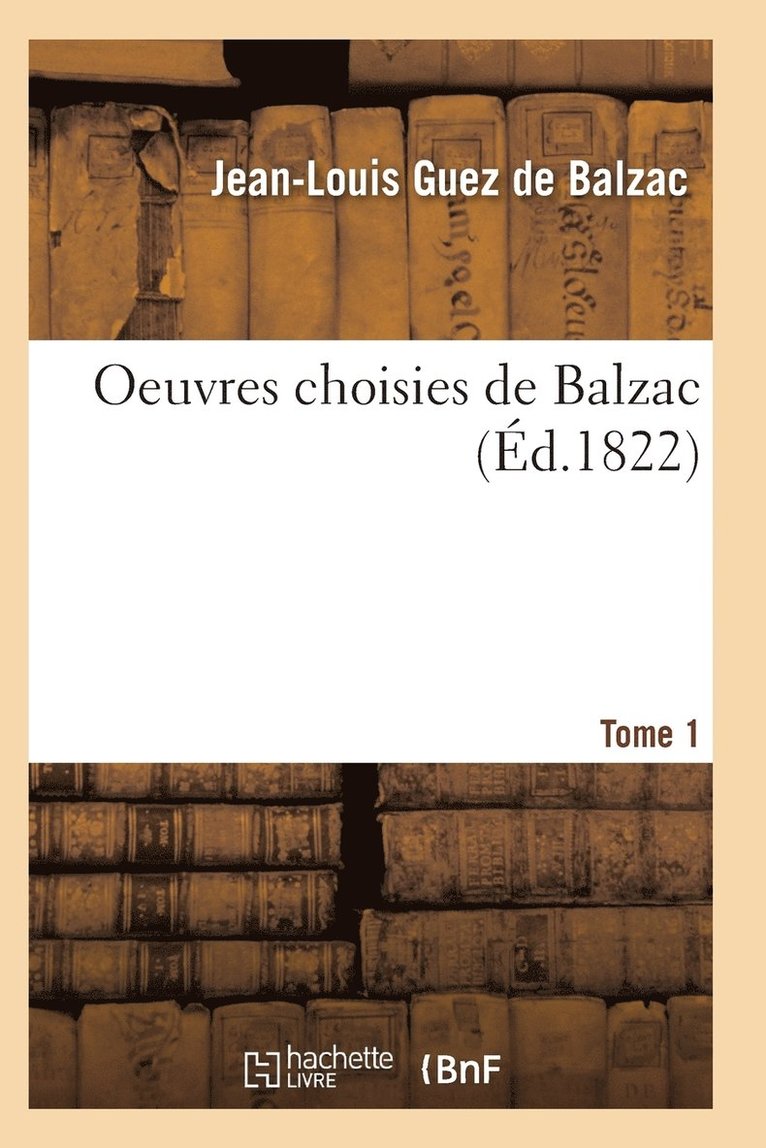 Oeuvres Choisies de Balzac T03 1