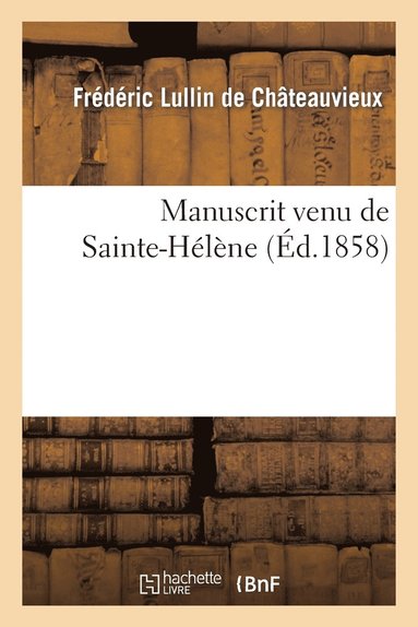 bokomslag Manuscrit Venu de Sainte-Hlne