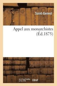 bokomslag Appel Aux Monarchistes
