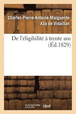bokomslag de l'Éligibilité À Trente ANS