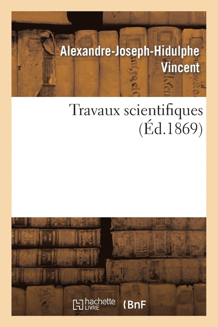 Travaux Scientifiques 1