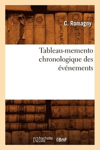 bokomslag Tableau-Memento Chronologique Des Événements