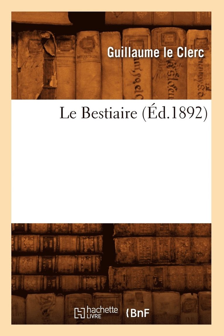 Le Bestiaire (Ed.1892) 1