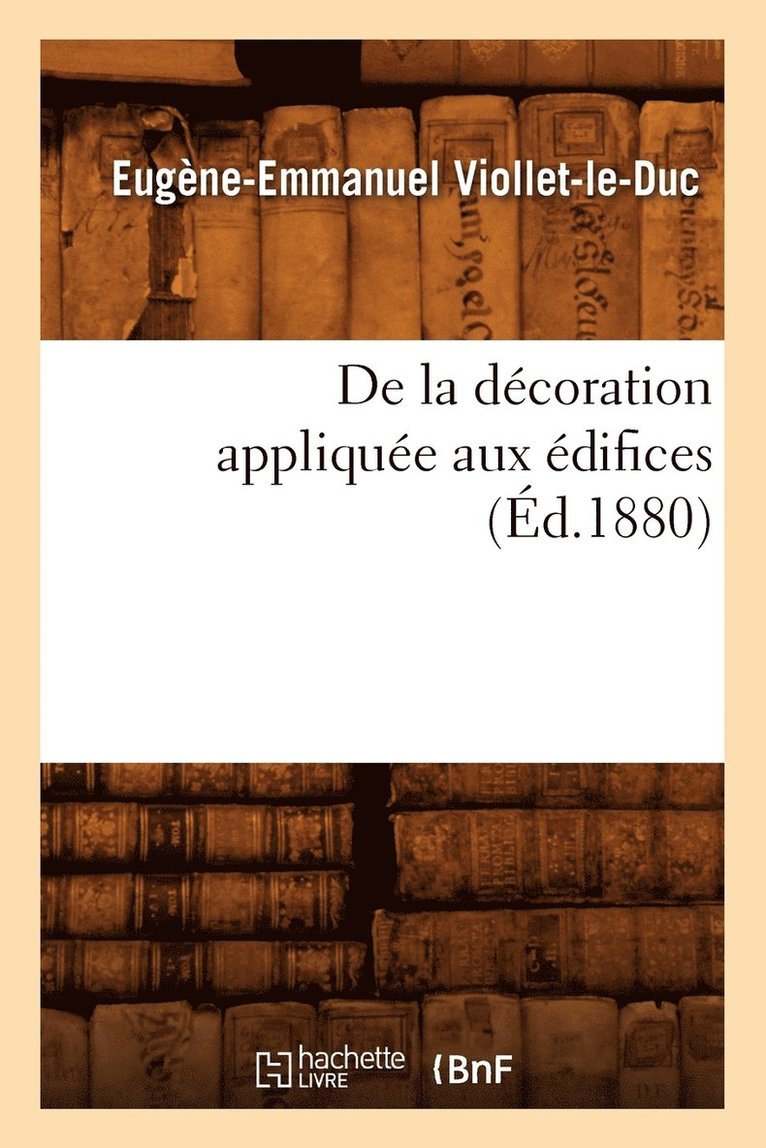 de la Dcoration Applique Aux difices (d.1880) 1