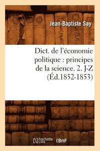 bokomslag Dict. de l'economie politique