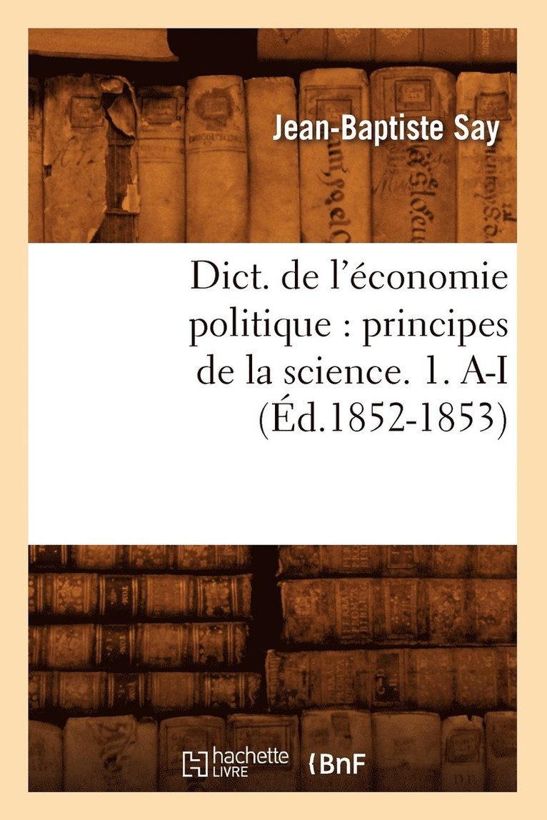 Sans Auteur, SANS AUTEUR - Dict. de l'économie politique, Häftad