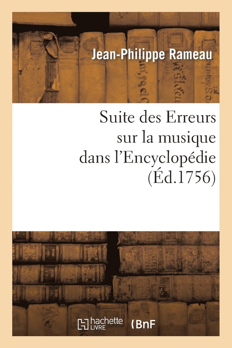 Suite Des Erreurs Sur La Musique Dans l'Encyclopédie