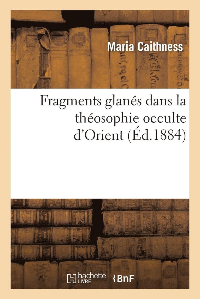 Fragments Glans Dans La Thosophie Occulte d'Orient 1