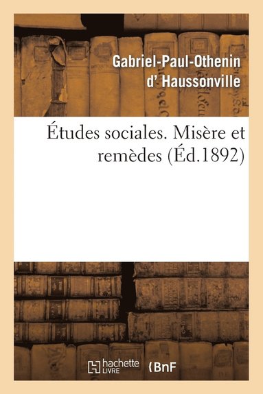 bokomslag Études Sociales. Misère Et Remèdes