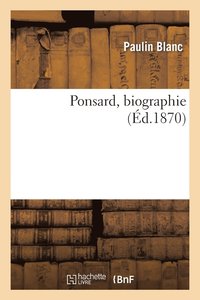 bokomslag Ponsard, Biographie