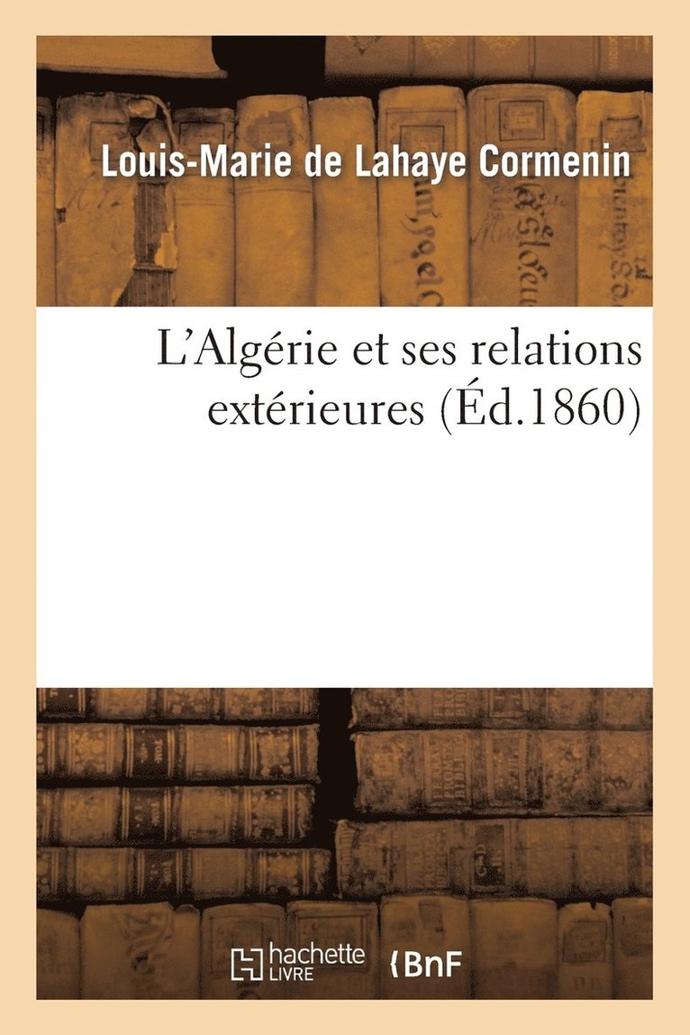 L'Algrie Et Ses Relations Extrieures 1