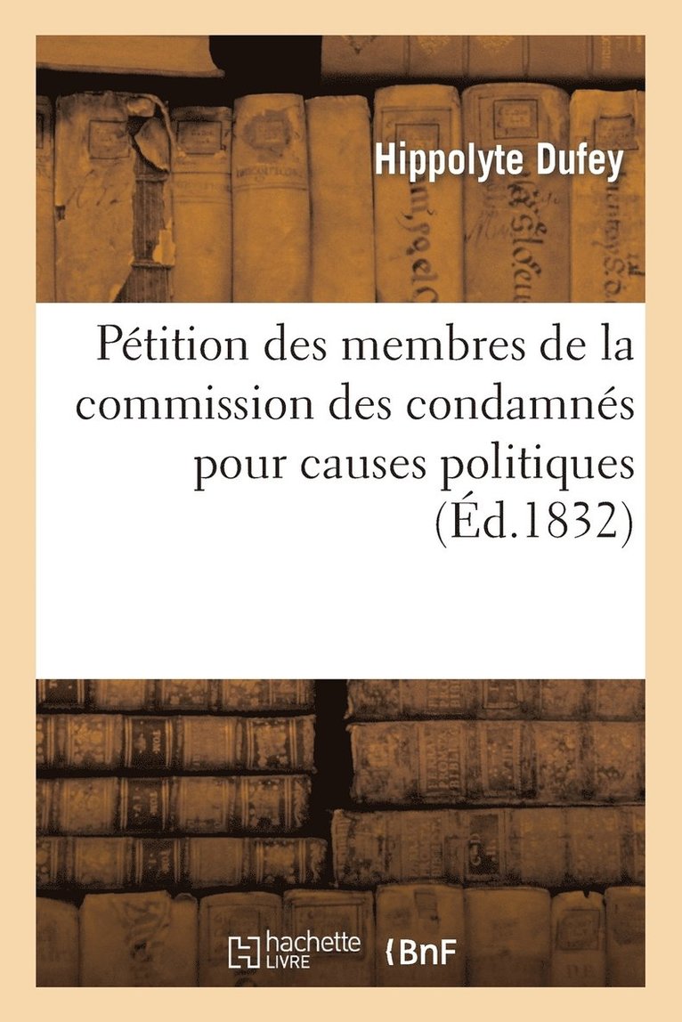 Ptition Des Membres de la Commission Des Condamns Pour Causes Politiques, Adresse 1