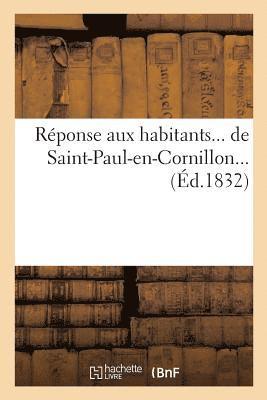 bokomslag Réponse Aux Habitants de Saint-Paul-En-Cornillon