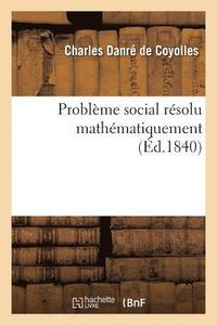 bokomslag Problme Social Rsolu Mathmatiquement