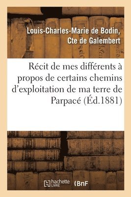 bokomslag Recit Curieux Et Instructif de Mes Differents Avec Deux Communes de l'Anjou