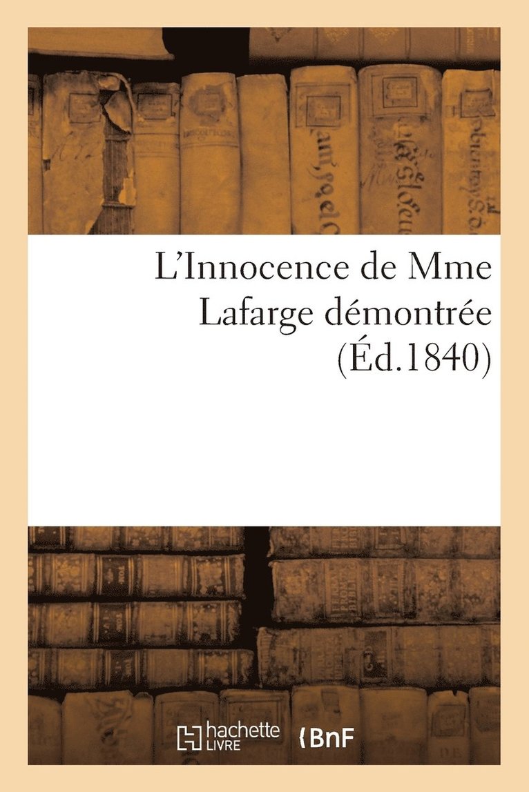 L'Innocence de Mme LaFarge Demontree 1