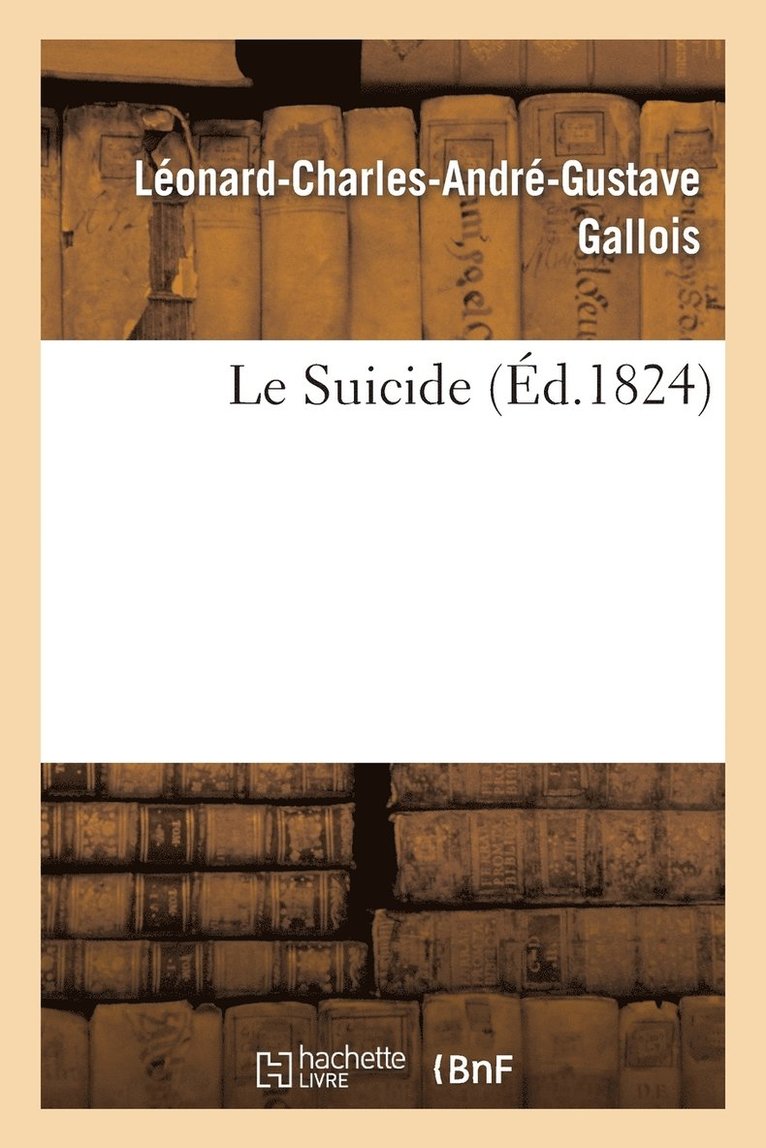 Gallois-L-C-A-G, GALLOIS-L-C-A-G - Suicide, Häftad