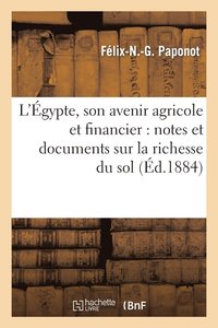 bokomslag L'Egypte, Son Avenir Agricole Et Financier: Notes Et Documents Sur La Richesse Et La Fecondite