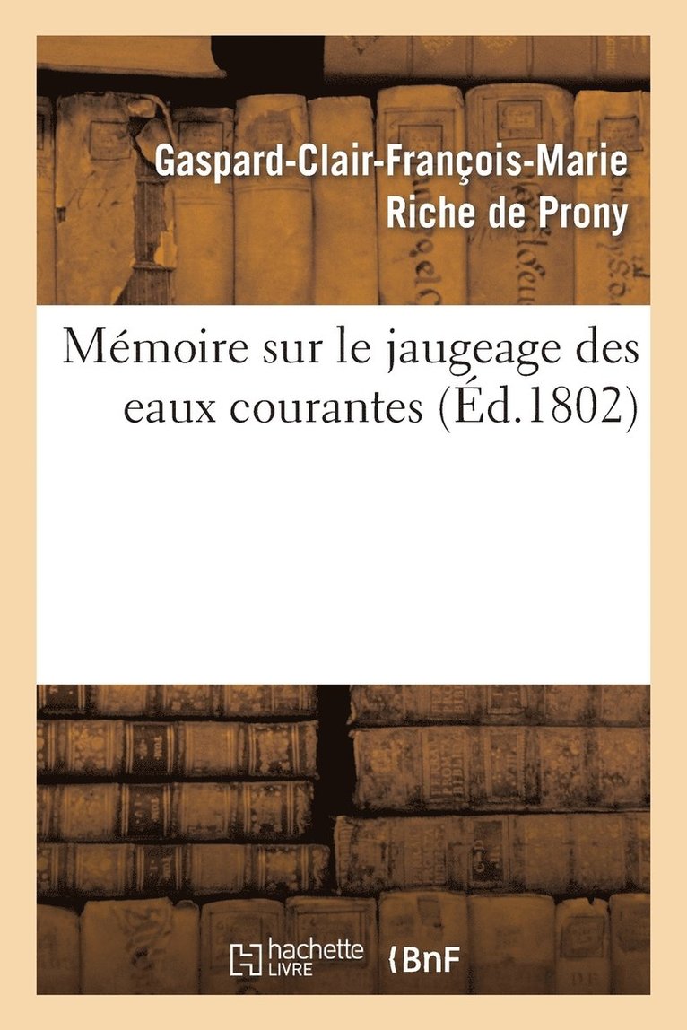 Memoire Sur Le Jaugeage Des Eaux Courantes 1