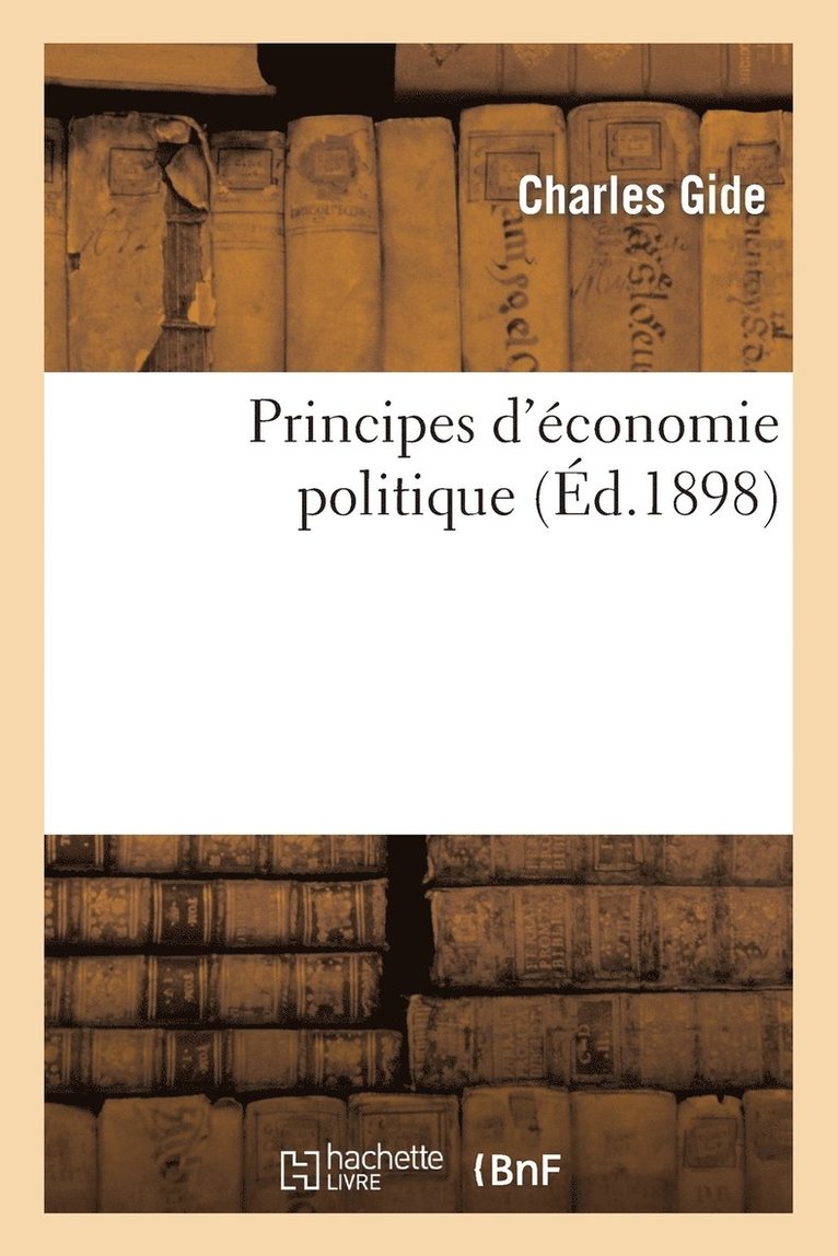 Principes d'Economie Politique 6eme Ed. 1