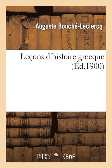 bokomslag Leons d'Histoire Grecque