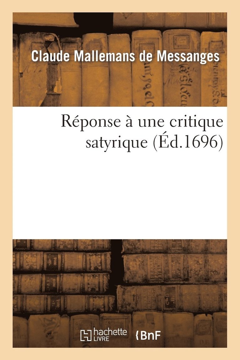 Rponse  Une Critique Satyrique 1