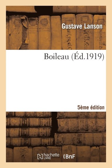 bokomslag Boileau 5e Édition