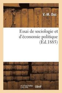 bokomslag Essai de Sociologie Et d'Economie Politique