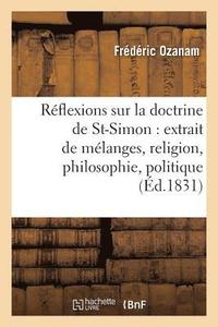 bokomslag Réflexions Sur La Doctrine de Saint-Simon