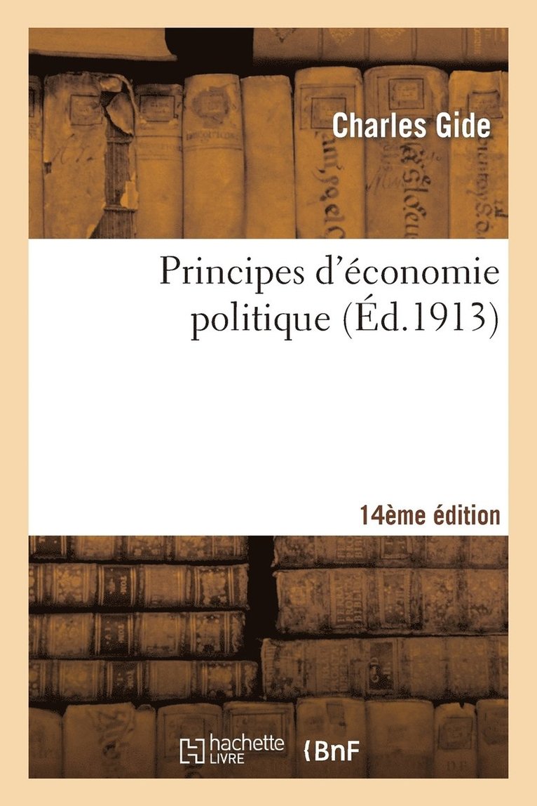 Principes d'conomie Politique 14e dition 1