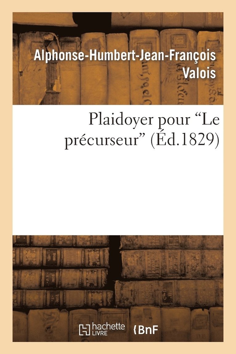 Plaidoyer Pour Le Prcurseur 1