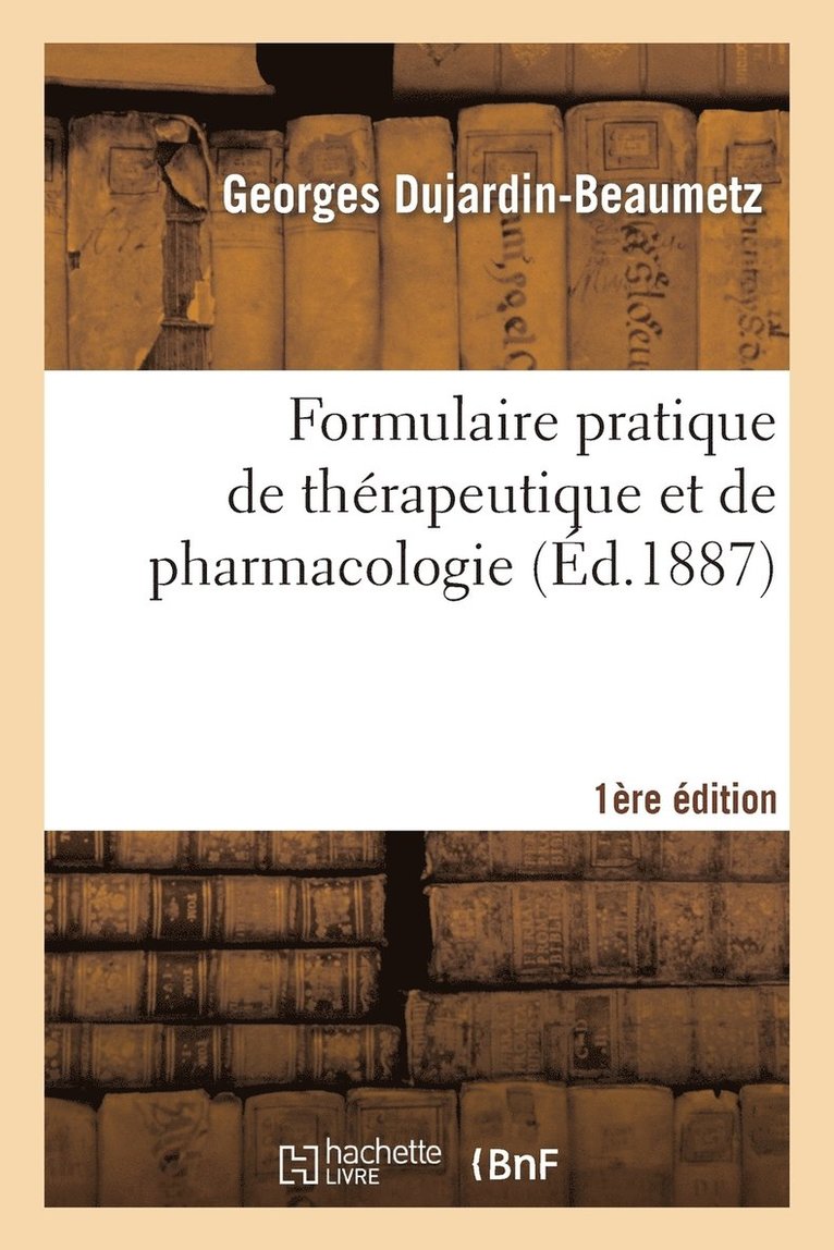 Formulaire Pratique de Thrapeutique Et de Pharmacologie 1