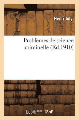 Problmes de Science Criminelle 1